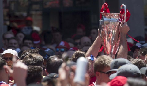 El técnico del Liverpool, Jurgen Klopp, durante la conmemoración de los 30 años de la tragedia de Hillsborough.