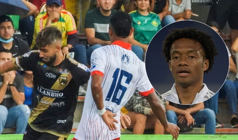 Llaneros vs Unión; Juan Guillermo Cuadrado