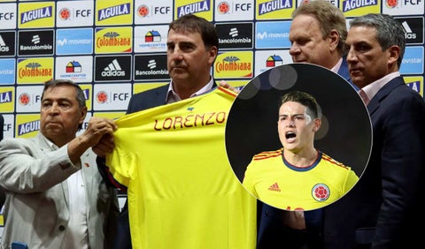Néstor Lorenzo y James Rodríguez