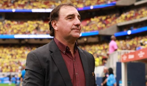 Néstor Lorenzo, técnico de Colombia, en la Copa América 2024