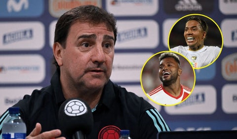 Néstor Lorenzo, Dayro Moreno y Miguel Ángel Borja