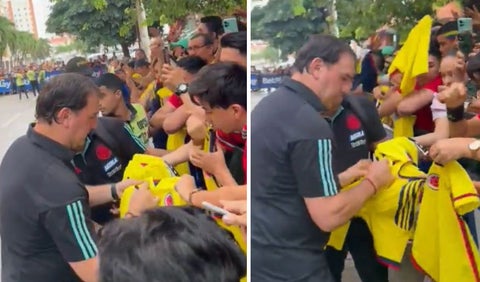 Video: Lorenzo se ganó a los hinchas de la selección en Barranquilla