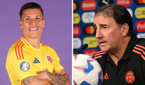 Matheus Uribe y Néstor Lorenzo con la selección Colombia