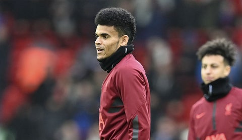 Salah, Luis Díaz y Klopp