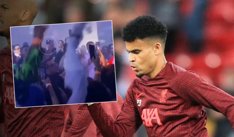 Luis Díaz de fiesta en Barranquilla