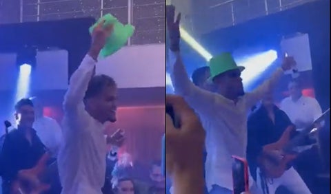 Luis Díaz en el matrimonio de sus padres.