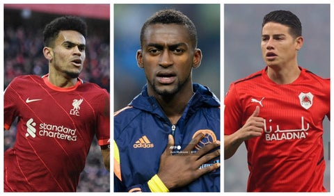 Luis Díaz, Jackson Martínez y James Rodríguez