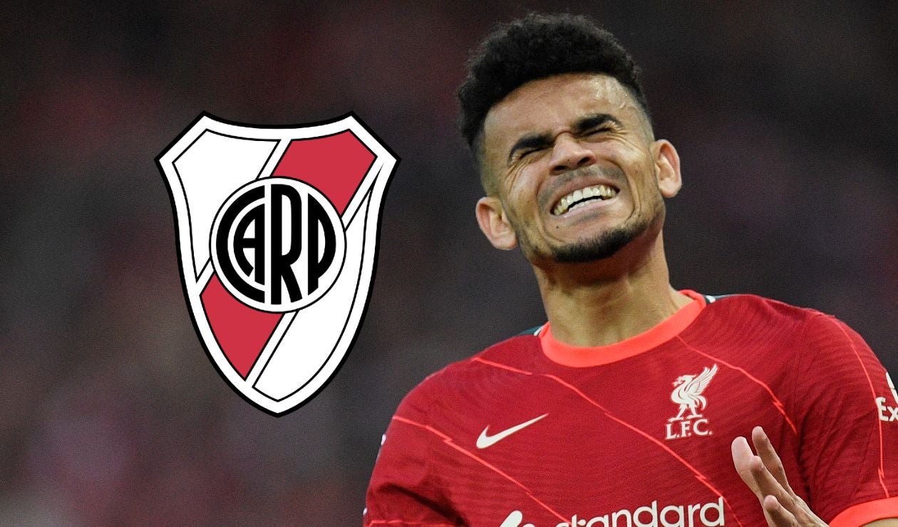 Luis Díaz y escudo de River Plate