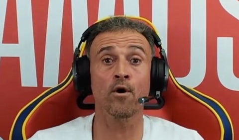 Luis Enrique siendo 'Streamer' antes del mundial