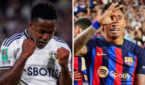 Luis Sinisterra y Raphinha