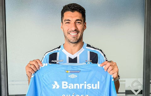 Luis Suárez como nuevo jugador del Gremio de Brasil