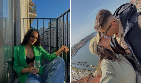 Luis Alberto Garcia y su novia