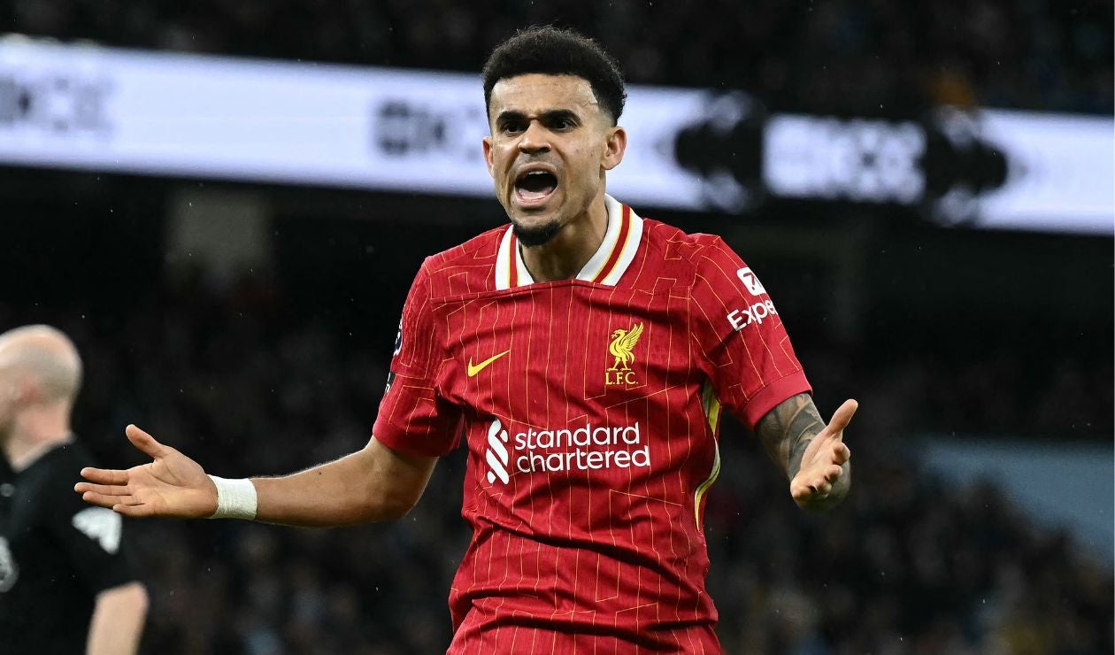 Luis Díaz con Liverpool en la Premier League