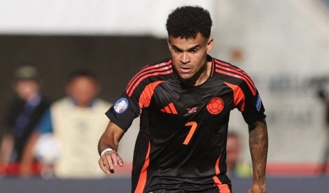 Luis Díaz con la selección Colombia en la Copa América 2024