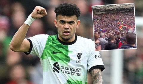 Luis Díaz - hinchas del Liverpool