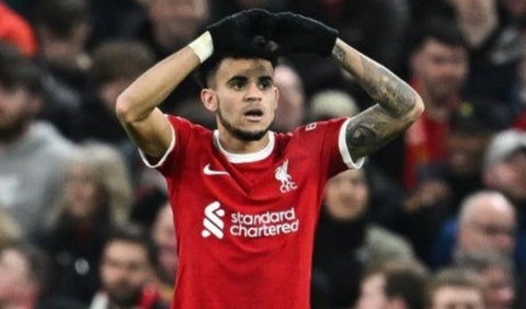 Luis Díaz en la Premier League con el Liverpool