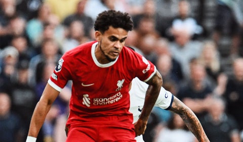 Luis Díaz con el Liverpool