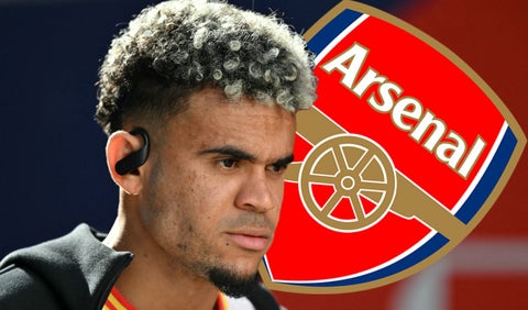 Luis Díaz con el Arsenal