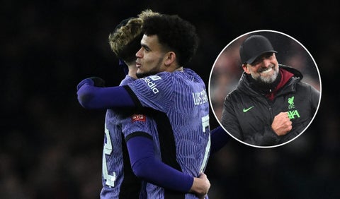 Luis Díaz y Jurgen Klopp