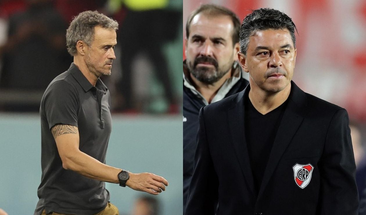 Luis Enrique y Marcelo Gallardo