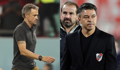 Luis Enrique y Marcelo Gallardo