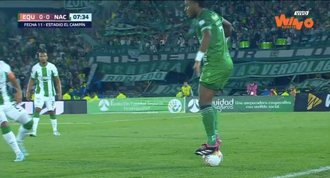Lujito barato de jugador de La Equidad ante Nacional