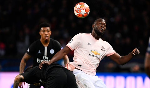 Romelo Lukaku, la figura del Manchester United ante el PSG.