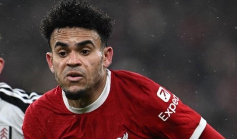 Luis Díaz con el Liverpool