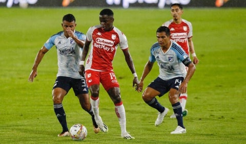 Macalister Silva en el clásico Millonarios vs Santa Fe