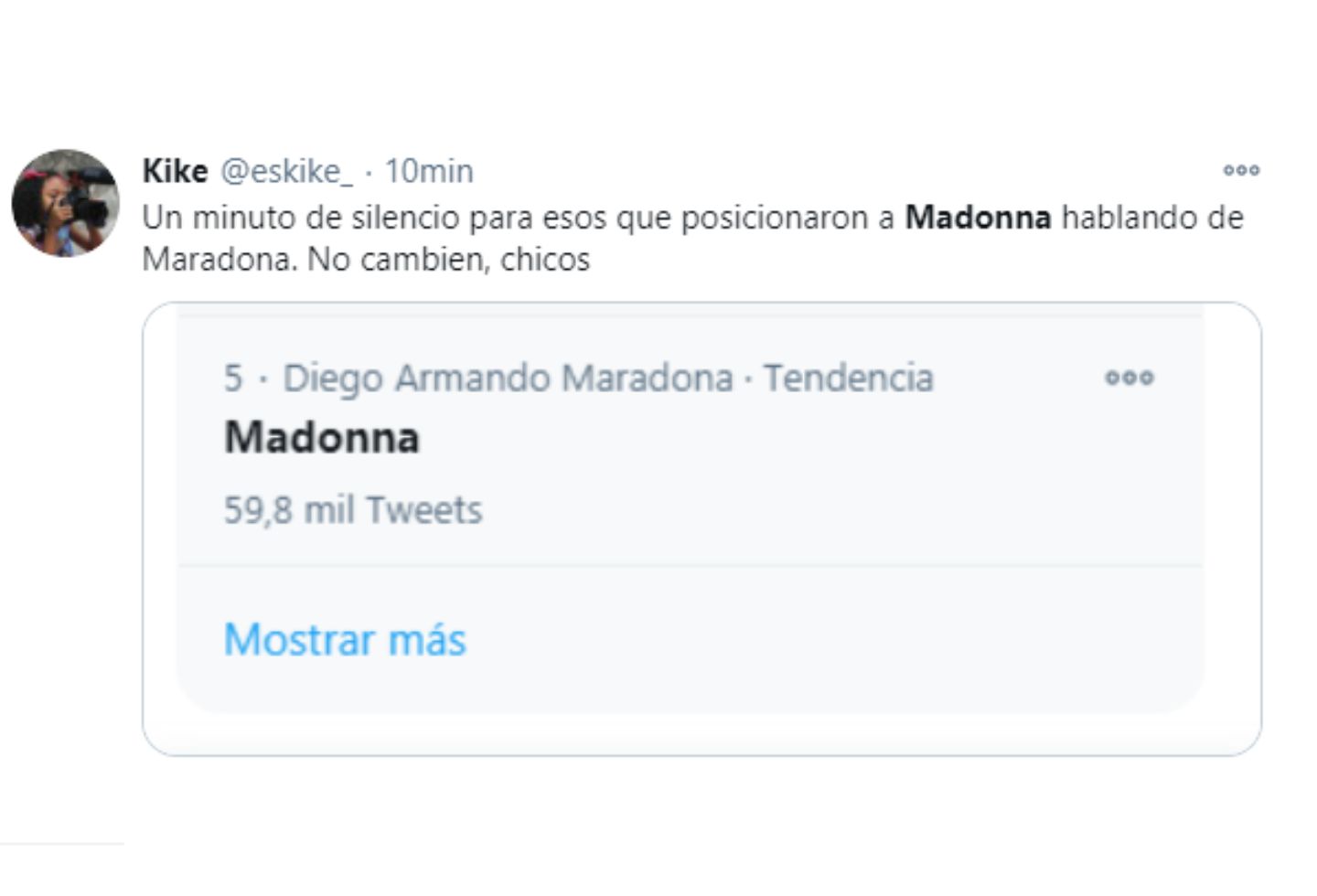 Madonna en vez de Maradona. la insólita tendencia en Colombia