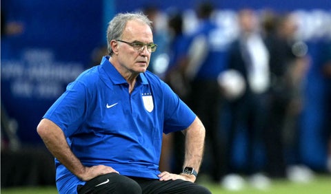 Marcelo Bielsa, entrenador de la selección de Uruguay