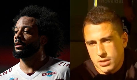 Luciano Sánchez -a quien lesionó Marcelo- dio declaraciones