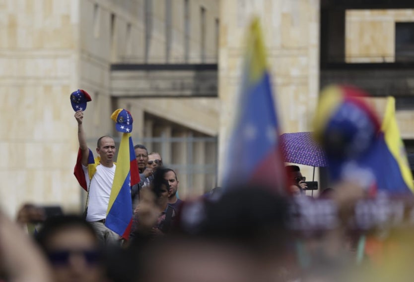 Marcha de Venezolanos en Bogotá