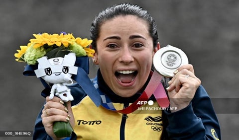 Mariana Pajón, plata en los Juegos Olímpicos de Tokio