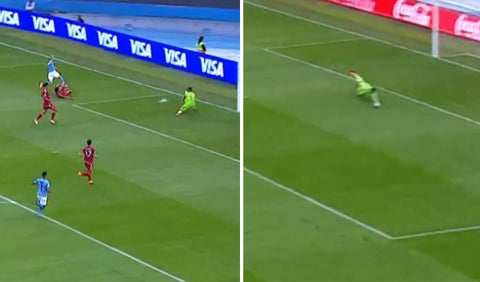 Las atajadas de Luis Marquines ante Israel