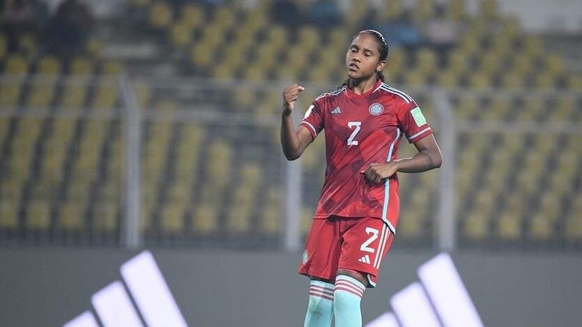 Mary Álvarez, jugadora de la selección Colombia sub 17
