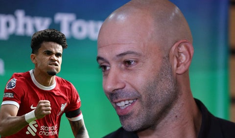 Luis Díaz y Javier Mascherano