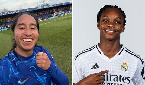 Mayra Ramírez y Linda Caicedo