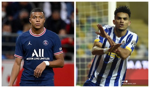 Mbappé y Luis Díaz