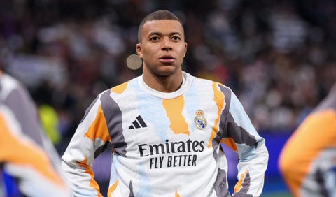 Mbappé con el Real Madrid