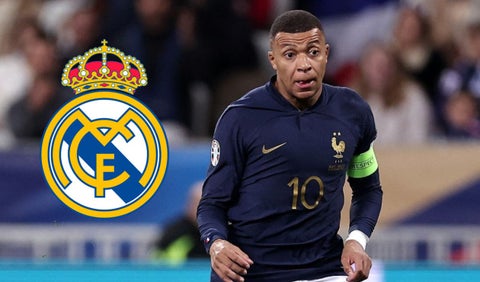 Mbappé con el Real Madrid