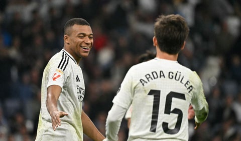 Mabppé con el Real Madrid