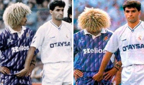 Míchel González y el Pibe Valderrama