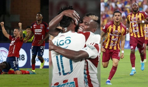 Medellín, Junior y Tolima