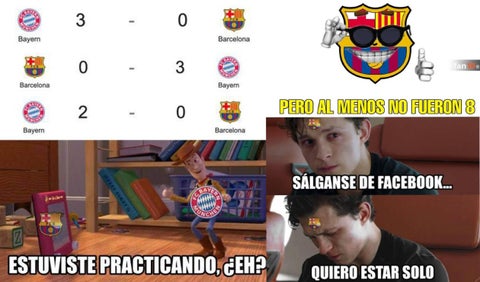 Memes Bayern vs Barcelona