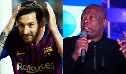 Faustino Asprilla y la camisetra que le regaló Lionel Messi