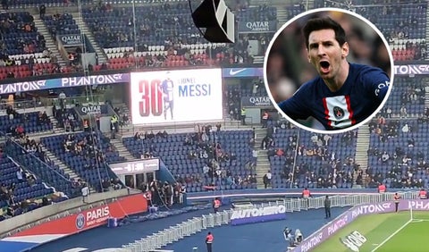 Messi silbado por los hinchas del PSG