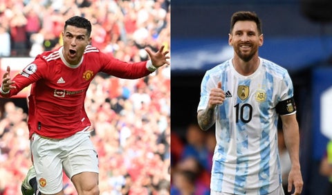 Messi y Cristiano Ronaldo