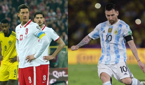 Messi y Lewandowski, podrían verse las caras en el Argentina vs Polonia de Qatar 2022.