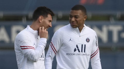 Messi y Mbappé